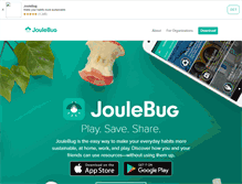 Tablet Screenshot of joulebug.com